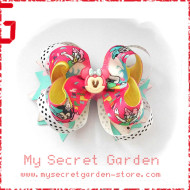 Minnie Mouse & Daisy Duck Grosgrain Ribbon Girls 4" Boutique Bow Hair Bows ( Hair Clip or Hair Band) 
